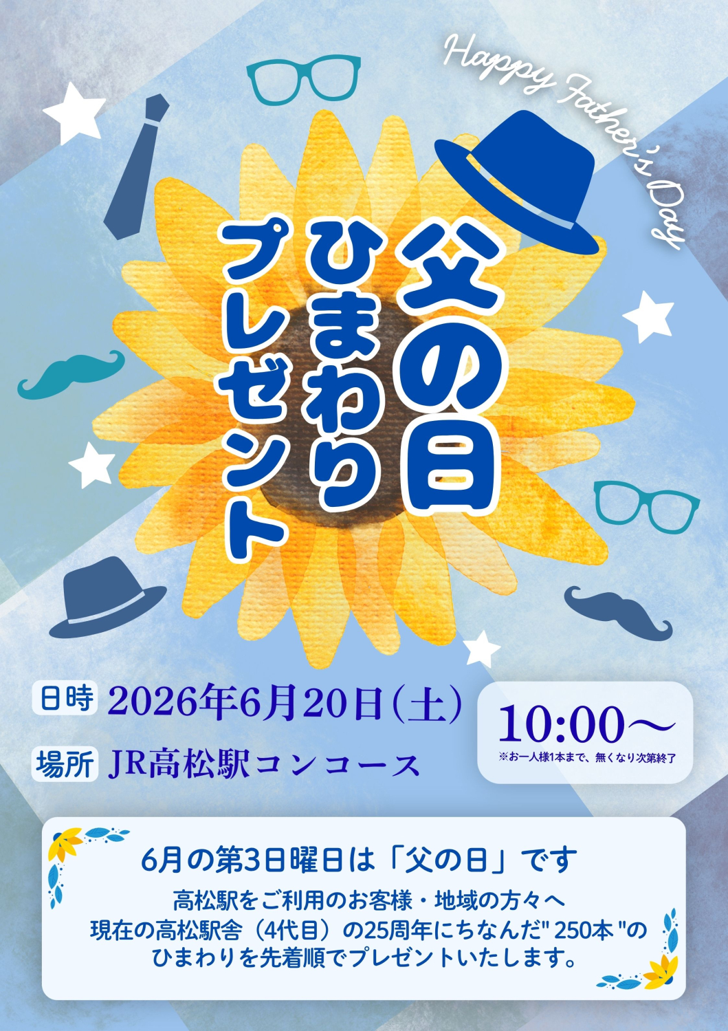 父の日ひまわりプレゼント